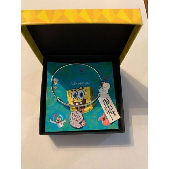 Alex and Ani SpongeBob The Krusty Krab Bangle Bracelet - Picture 1 of 2
